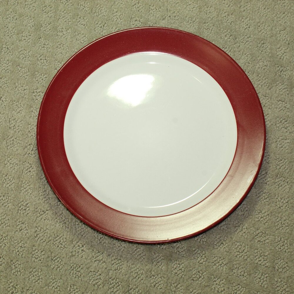 Set of 2 Pfaltzgraff Harmony Red Dinner Plates 10.5”
